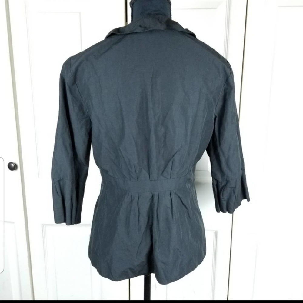 CAbi Black Ruffle Blazer - Picture 5 of 8